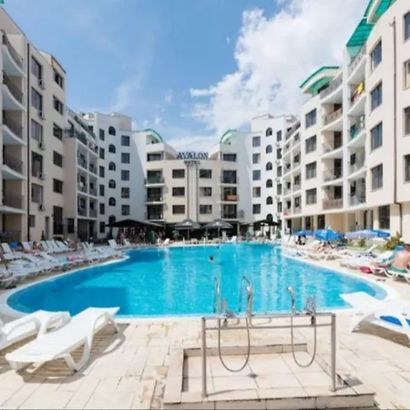 Appartement Good Vibes Avalon - уютен, двустаен с басейн, тераса и Wi-fi Sunny Beach